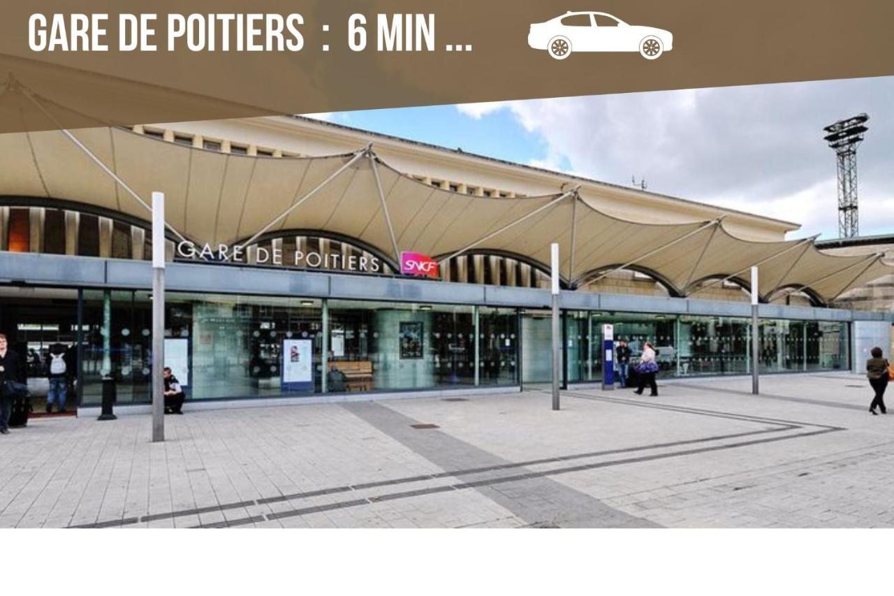 Bellejoie - Appartement T3- Poitiers Sud - Direct Futuroscope - Parking Et Wifi Gratuit エクステリア 写真